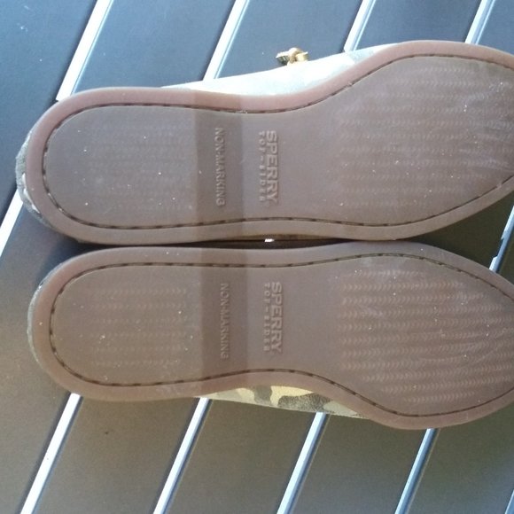 Sperry Women’s Size 8M US, 2-Eye Vida Metallic Camo Boat Shoe Olive STS86659 - Picture 7 of 8